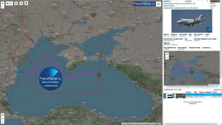 Самолёт-разведчик армии США шпионит у берегов Крыма