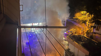 В Ялте сгорел магазин на улице Ореховой