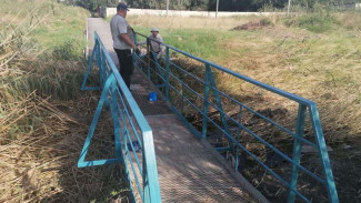 В Керчи восстановили мост, пострадавший во время потопа 