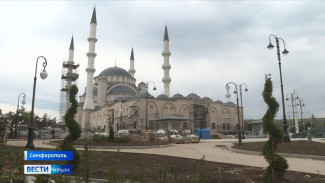 На территории Соборной мечети Симферополя завершается благоустройство