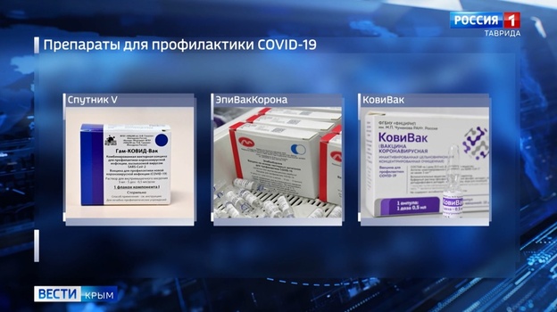В Крыму доступны три вакцины от COVID-19