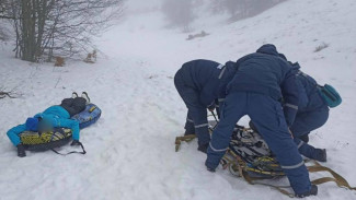 На плато Ай-Петри две девушки получили травмы при катании на тюбинге