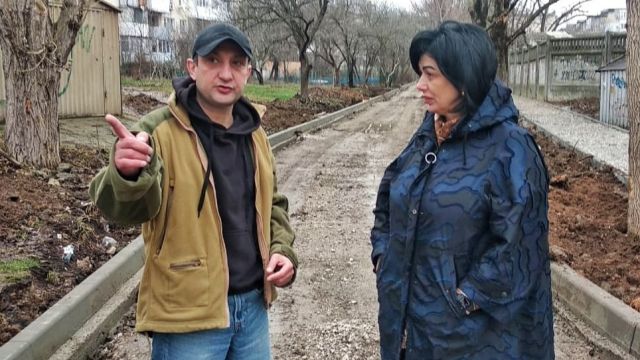 Проценко проверила благоустройство дворов Симферополя