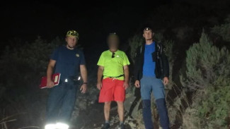 Турист заблудился на горе Сокол