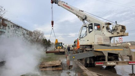 В Керчи ремонтируют теплотрассу по улице Ворошилова