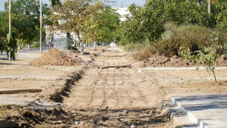 В Заозёрном ремонтируют улицу Гайдара