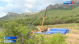 Строительство нового водовода в Судак завершено на 50%