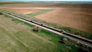 Ремонт степной дороги в центре Крыма завершён