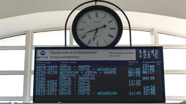 На ж/д станциях Крыма установят новые информационные табло