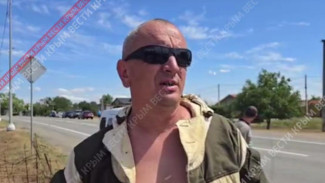 Местный житель помогал тушить возгорание сухостоя в Симферопольском районе 