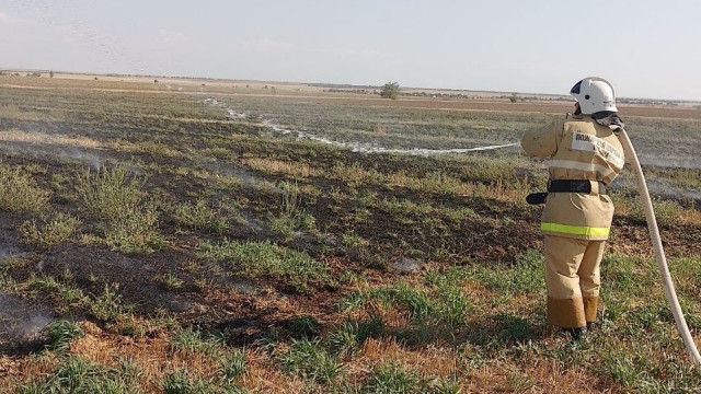 Около 140 ландшафтных пожаров зафиксировали крымские экстренные службы в сентябре