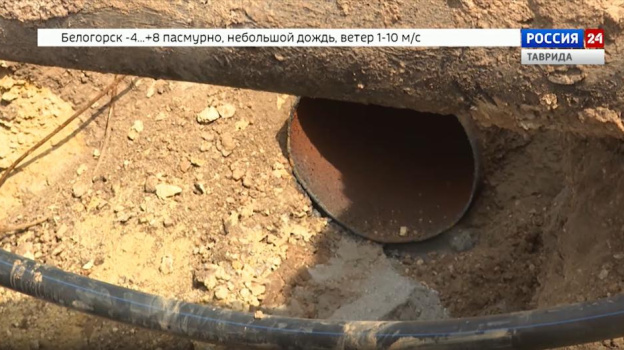 В Евпатории завершат строительство нового водовода в Евпатории до конца года