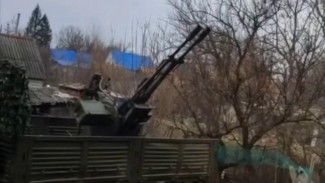 Российский расчёт зенитной установки уничтожил в небе над Запорожской областью разведывательный дрон ВСУ