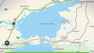 Госавтоинспекция Крыма информирует об альтернативном маршруте в связи с массовым затором к проезду через Крымский мост со стороны Керчи 