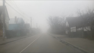 Густой туман накрыл Симферополь в понедельник (ВИДЕО)