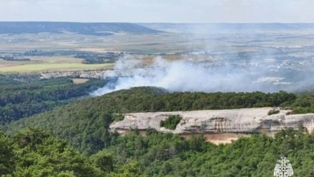 Лесной пожар произошел в Бахчисарайском районе