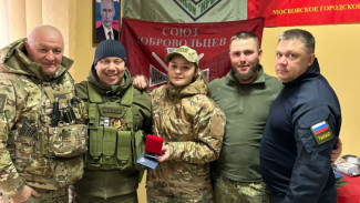 Добровольцы батальона «Крым» получили нагрудные кресты и членские билеты «Боевого братства»