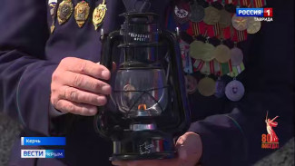 Частицу пламени Победы доставили в Керчь и Феодосию