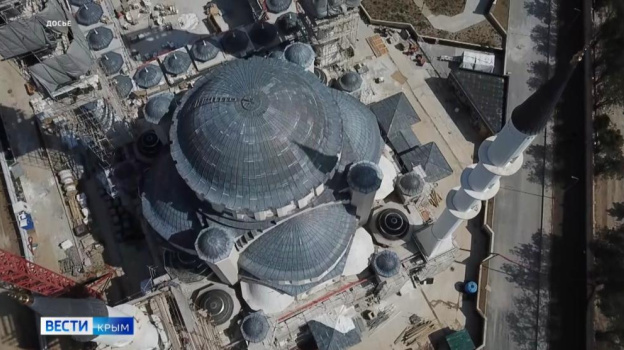 Территорию Соборной мечети Крыма благоустроили на 95%