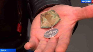 После шторма века в Керчи нашли медаль погибшего красноармейца