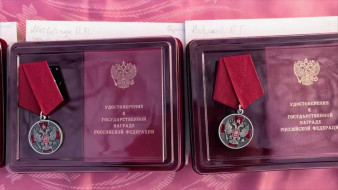 Военнослужащих группировки войск «Днепр» наградили в одном из тыловых районов зоны проведения СВО