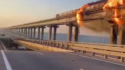 Власти Крыма обвинили Украину в подрыве Крымского моста
