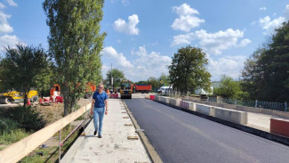 Вторую очередь моста ремонтируют на дороге Аромат — Многоречье
