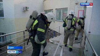 В стенах Судакской городской больницы прошли пожарно-тактические учения спасателей