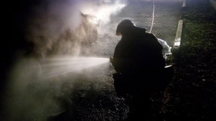 В Бахчисарайском районе сгорел автомобиль