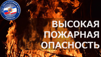 Высокая пожарная опасность сохранится в Крыму в выходные