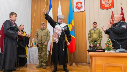 Казаки Крымского казачьего округа Черноморского казачьего войска избрали нового атамана 