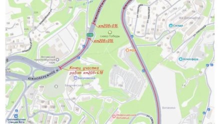 С 17 августа в Ялте будет затруднено движение на участке Южнобережного шоссе