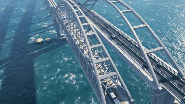 Подсветка Крымского моста отключится на час