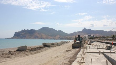  Реконструкцию набережной в Коктебеле планируеют завершить в декабре этого года