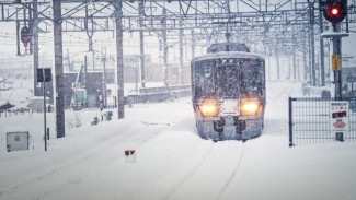 Сильный снегопад не помешал стабильному железнодорожному сообщению в Крыму