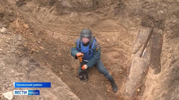 В Крыму недалеко от жилых домов ликвидировали бомбу