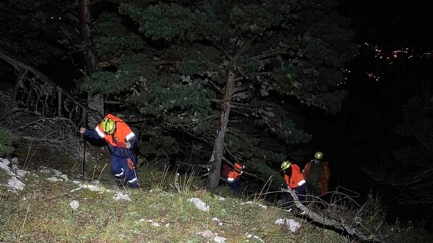 Спасатели 12 часов искали заблудившегося в горах Крыма туриста