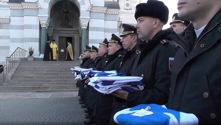 В Севастополе освятили Андреевские флаги Черноморского флота