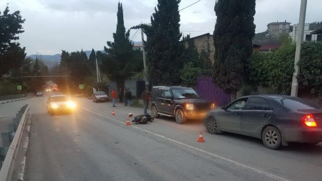 Подросток на мопеде попал в ДТП в Алуште