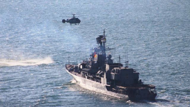 В Черном море начались учения Украины и НАТО