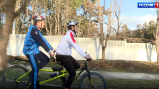 Незрячий житель Крыма участвует в масштабных велогонках