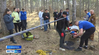 Тренировку для будущих горных спасателей провели в Симферополе