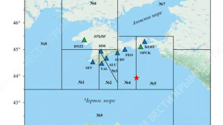 В Черном море произошло землетрясение магнитудой 2,9
