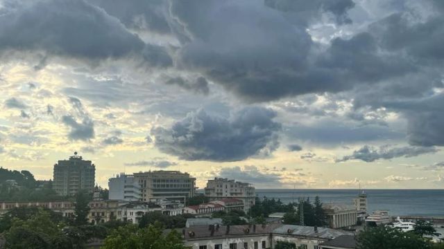 В Ялте дерево упало на газовую трубу