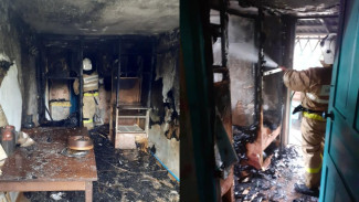 В Черноморском районе загорелась крыша жилого дома