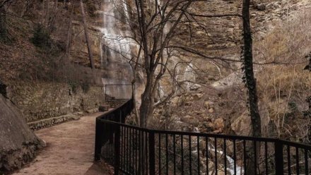 На водопаде Учан-Су в Крыму произошел обвал, объект закрыли для посещений