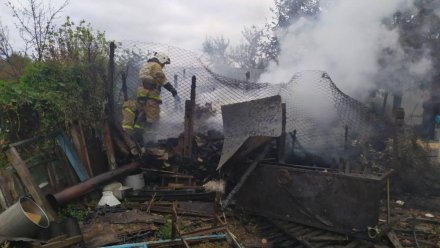 В Красногвардейском районе сгорела хозпостройка