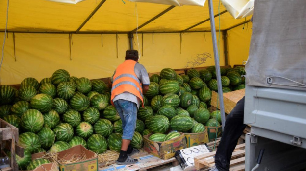 Две тонны арбузов и дынь изъяли у торговцев в Симферополе
