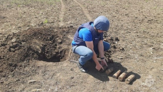 Сотрудниками МЧС России по Крыму в Ленинском районе были обнаружены взрывоопасные предметы