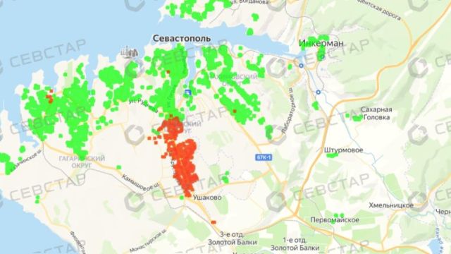 Часть Севастополя оказалась без света из-за аварии 